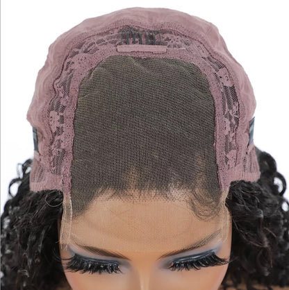 Human Hair Curly  Lace front wig